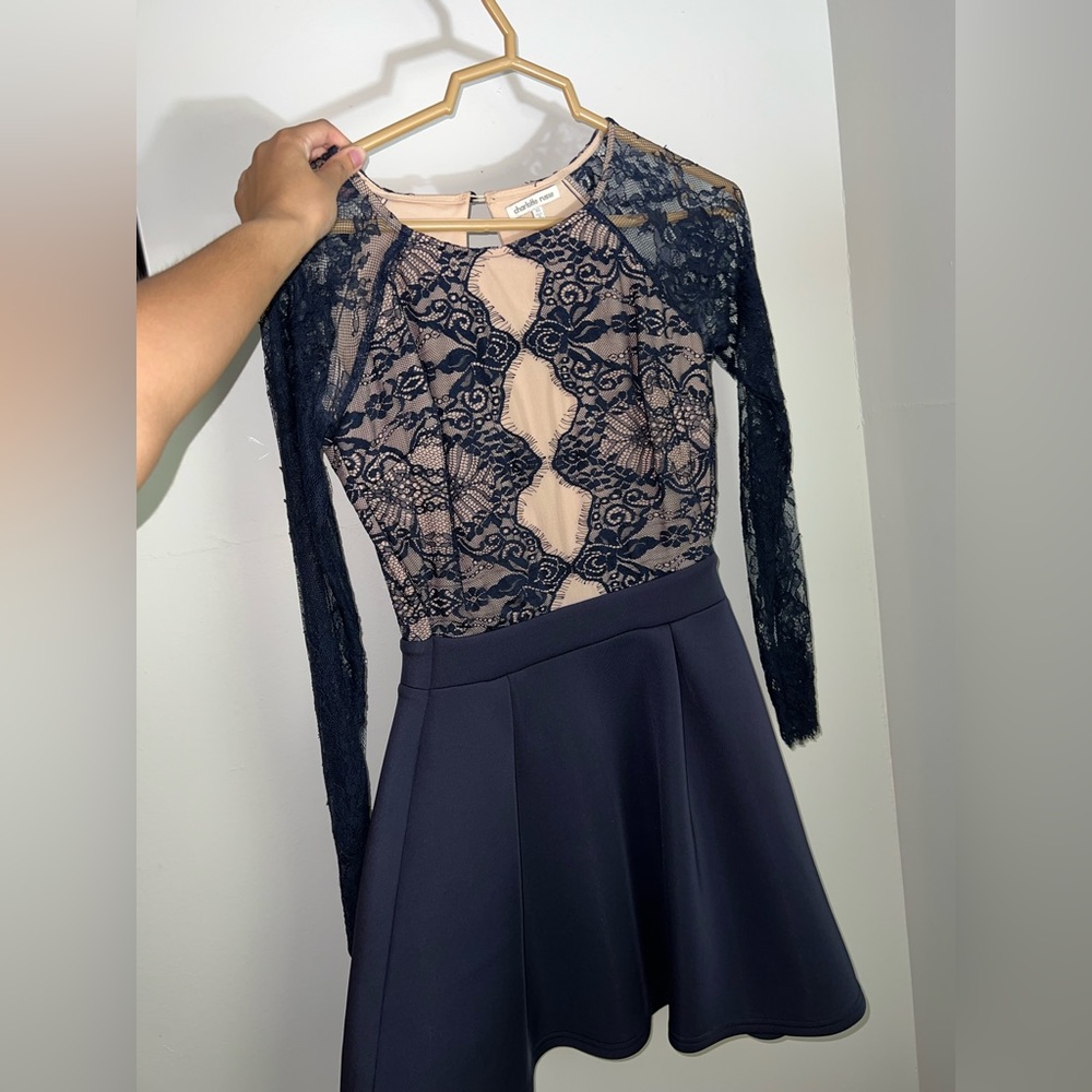 Charlotte Russe / Navy Lace Dress